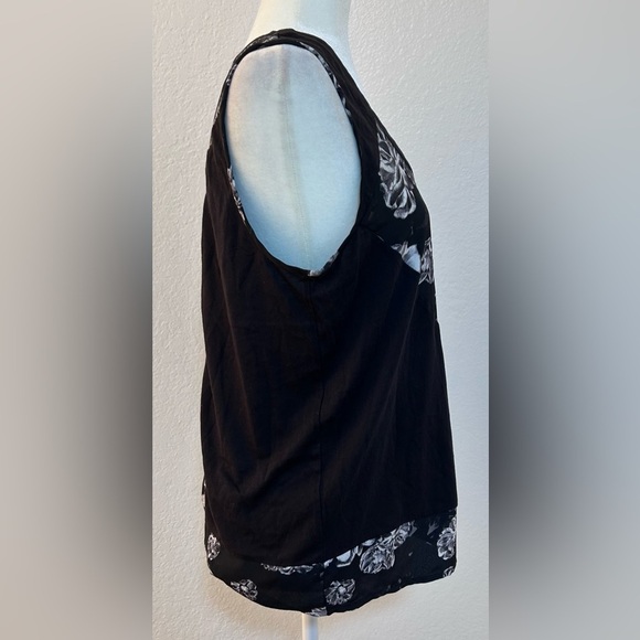 Prabal Gurung for Target Scoop Neck Black and White Tank Top Size Medium - Picture 2 of 8